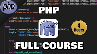 PHP Full Course for nonhaters 🐘 [upl. by Dlorad530]