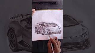 Lamborghini drawing 😎  Realistic Lamborghini Sketch lamborghini sketch shorts [upl. by Lombardi]