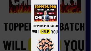 Boost Your Percentile in MHTCET  2025  All About Chemistry  topperspro MHTCET viral shorts [upl. by Rue385]