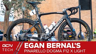 Egan Bernals Pinarello Dogma F12 X Light  Tour de France Winners Pro Bike [upl. by Aleemaj]