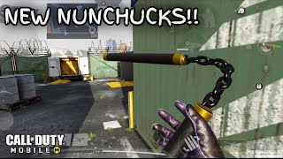 New NUNCHUCKS Melee gameplay in call of duty mobile [upl. by Anaylil]