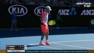 Andy Murray vs Mischa Zverev 2017 Australian Open R4 Highlights [upl. by Nytsirhc]