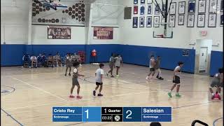 Varsity  JV Basketball  Cristo Rey Brooklyn vs Salesian [upl. by Alsi]