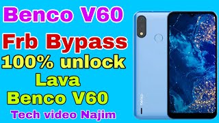 Lava benco v60 frp bypass  Benco V60 frp bypass 100 remove  google account bypass frpbypass [upl. by Nagram]