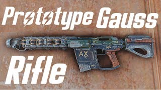 Fallout 4  Prototype Gauss Rifle Showcase  New Weapon  Location  By MrRadioactiv [upl. by Nefets755]