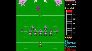 Vs 10Yard Fight Arcade Longplay 1984 Taito [upl. by Anilejna170]