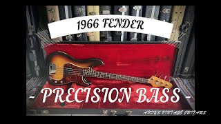 1966 FENDER PRECISION BASS  Andys Vintage Guitars [upl. by Luapnaes]