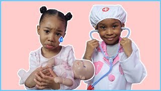 Sefari Takes Her Sick Baby To The Doctors👩🏾‍⚕️ Kids Videos [upl. by Annaiviv]