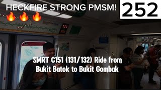 415 Sole PMSM KHI on NSL Beautiful sound SMRT C151 131132 Bukit Batok to Bukit Gombak [upl. by Gabby149]