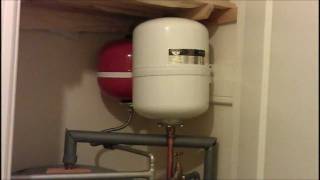 Noisy Replacement Expansion Vessel  After Plumbers 5th Visit [upl. by Snevets]