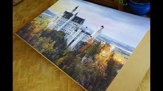 Clementoni puzzle 6000 el quotNeuschwansteinquot  time lapse [upl. by Onileva]