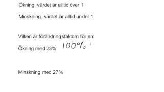 Förändringsfaktor ökning och minskning 42 Prio 8 amp 24 Prio 9 [upl. by Uos]