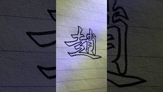 赵姓的代表人物是谁呢？ 书法 解压 art 書法 人生感悟 中文 [upl. by Eladnyl413]