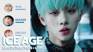 MCND  ICE AGE Line Distribution  Lyrics [upl. by Rednaxela]