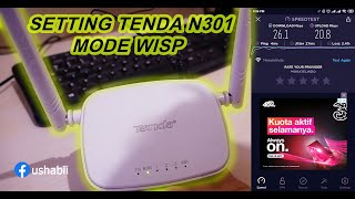 CARA SETTING TENDA N301 MODE WISP [upl. by Esilrac]