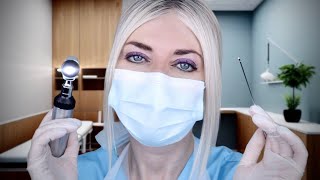 ASMR Ear Exam amp Deep Ear Cleaning  Impacted Wax  Otoscope Fizzy Drops Picking Brushing Gloves [upl. by Gutow]