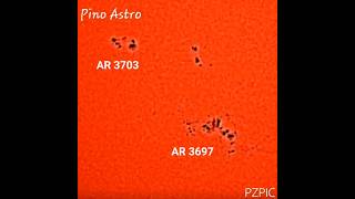 Solar Active Region 3697 6324 comprised of 33 Sunspots 25x area of Earth Seestar sun solar [upl. by Latreese]