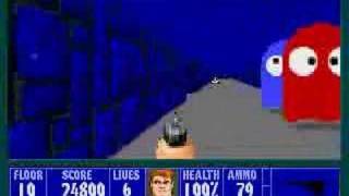 PC  Wolfenstein 3D  E3M10 PacMan Level 100 Video [upl. by Anelrihs566]