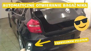 Automatyczne otwieranie klapy bagażnika BMW E81 E87  automatic trunk opening mod [upl. by Shoifet]