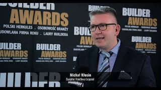 Builder Awards 2023  Michał Kłosin Dyrektor Handlowy Izopanel [upl. by Deer]