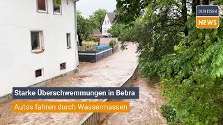 BEBRA Starke Überschwemmungen in Breitenbach [upl. by Yeknarf373]