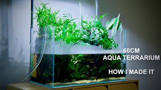 Building an Aqua Terrarium in 60cm Tank  Step by Step Tutorial [upl. by Cullen]