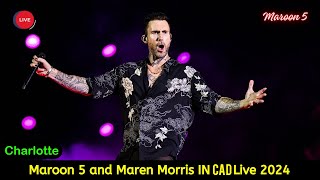 Maroon 5 Charlotte Real Time Live  Maroon 5 Tickets Charlotte 4k HD  PNC Music Pavilion Charlotte [upl. by Merilee]