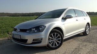 2015 VW Golf VII Variant 16 TDI 110 HP Test Drive [upl. by Beckman]