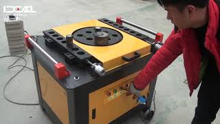 GW50 REBAR BENDER STEEL BAR BENDING MACHINE [upl. by Yrehcaz610]