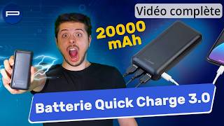 Comment recharger 3 appareils en simultanée  La batterie de 20 000mAh PEARLTVFR [upl. by Salokkin]