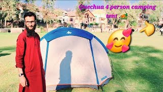 Quechua Arpenaz 4 person  camping tent ⛺️  review amp Installation guide last part 4 [upl. by Arrait322]