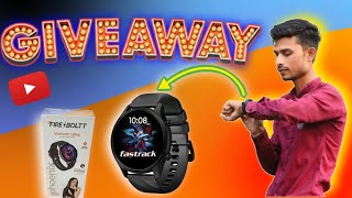 GIVEAWAY  Fire Bolt Bluetooth Calling Smart Watch  Unboxing And Giveaway [upl. by Hareenum646]