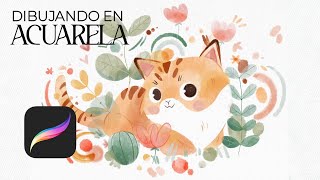 Crea una ilustración ACUARELA [upl. by Neret]