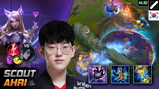 Scout Ahri Mid Build Blackfire Torch Electrocute  LOL KR GrandMaster Patch 1410 [upl. by Melda92]