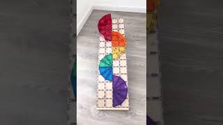 Building a Pikler Ramp Run with CONNETIX Magnetic Tiles playfulstories [upl. by Idorb702]