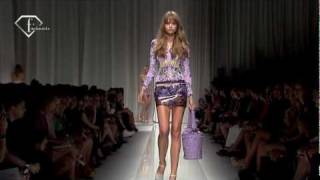 Milan Fashion Week SpringSummer 2010  Versace Fashion Show FashionTV  FTV [upl. by Jakie]