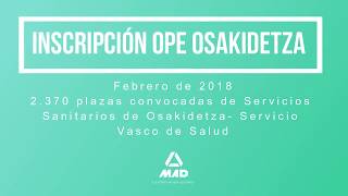 📜 ¿Sabes cómo presentar tu solicitud para las oposiciones de Osakidetza 🏥  MAD 📚 [upl. by Gomar134]