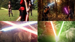 All Lightsaber Duels  Star Wars Fan Films [upl. by Alyled]