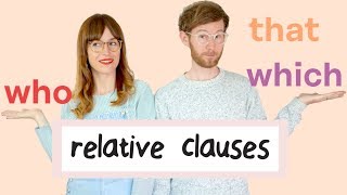 RELATIVE CLAUSES who which that 👌 Easy peasy  Gramática inglesa [upl. by Launame729]