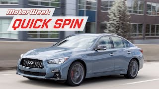 2022 Infiniti Q50  MotorWeek Quick Spin [upl. by Eahsal]