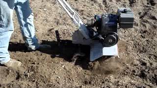 How to use a Front Tine Tiller [upl. by Iggam]