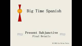 present subjunctive final details [upl. by Humph]