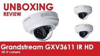 Unboxing Grandstream GXV3611 IR HD IP camera [upl. by Leisam]