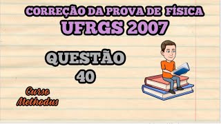 40 de 2007 da prova de física da UFRGS  Três cargas elétrica puntiformes idênticas Q1 Q2 e Q3 são [upl. by Olleina]