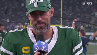 Aaron Rodgers Immediate Thoughts on a Dominant Jets Win  TNF Postgame Show [upl. by Aisatnaf74]