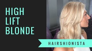 HIGHLIFT BLONDE lightening dark roots with color  by HAIRSHIONISTA [upl. by Kendre755]