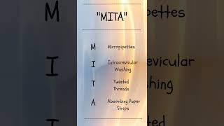 Mnemonic  Method Of Collection Of  Gingival Crevicular Fluid dentistry shortsviral mnemonics [upl. by Vijnas]