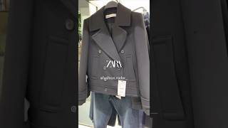 ZARA NEW😍BLACK DOUBLE BREASTED WOOL JACKET €129 8444496 zara newinzara zarashopping shorts [upl. by Eustazio51]