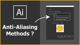 Art Optimized vs Type Optimized Anti Aliasing Methods in Illustrator CC [upl. by Hanna]