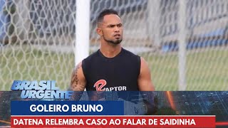 Datena relembra caso do goleiro Bruno ao criticar saída temporária  Brasil Urgente [upl. by Wenoa]